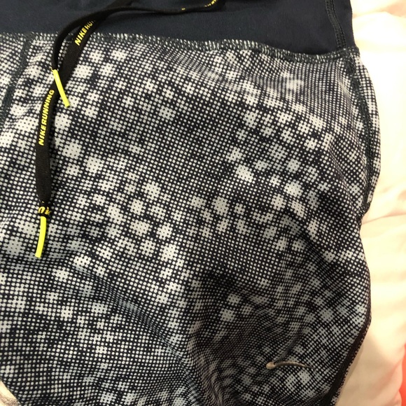 DrI FIT NIKE polka dot blue Capri running tights - Picture 2 of 5